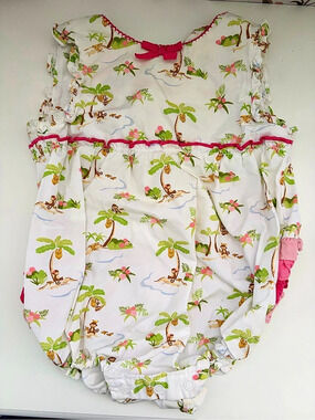 Gymboree Baby Romper Monkey Island Baby 3-6 mos.